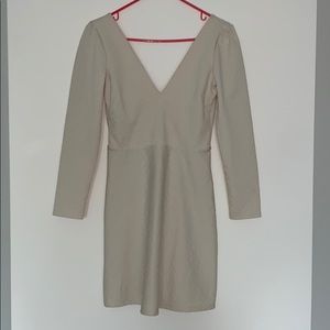 Long sleep low cut dress. Urban outfitters